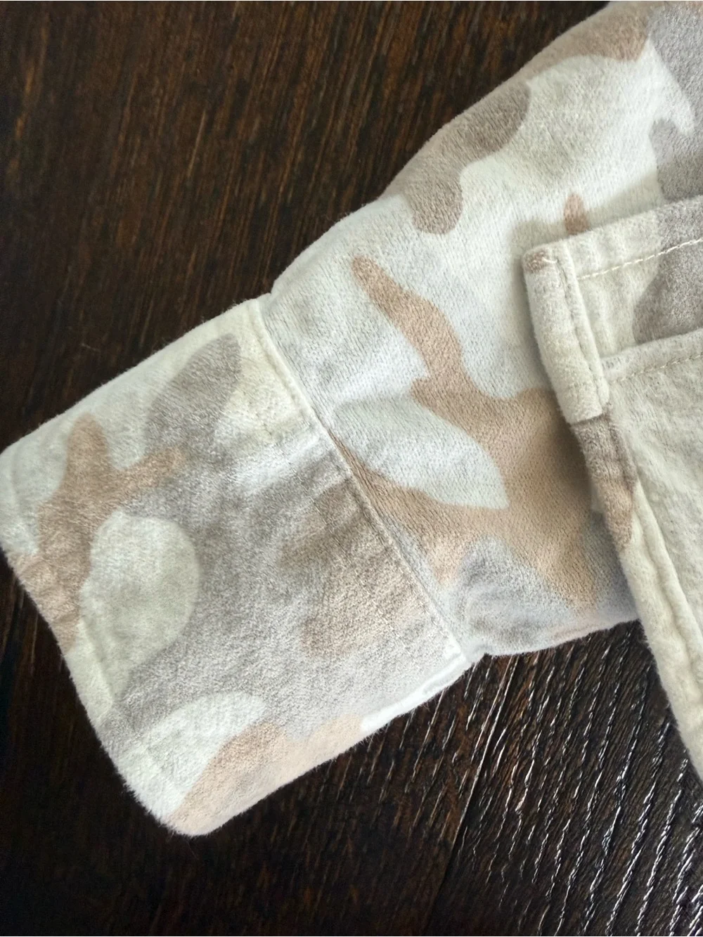 L.L. Bean Women’s Neutral Camo Button-Down Shirt